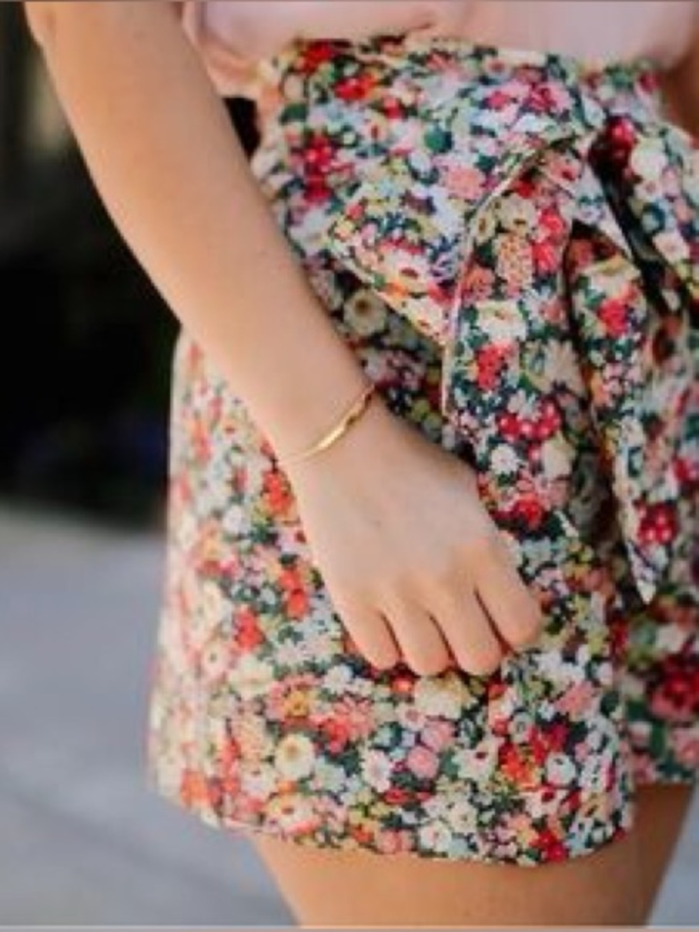 NWT J.Crew Liberty Fabrics Thorpe Floral High Rise Tie Waist Shorts Size 12 - Picture 2 of 6